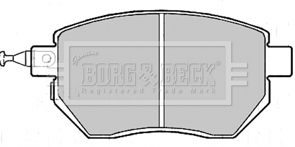 BBP2172 BORG & BECK Комплект тормозных колодок, дисковый тормоз (фото 1)