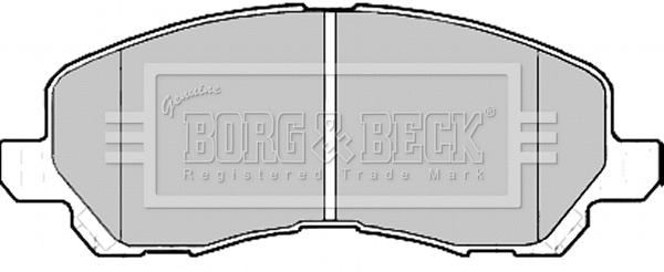 BBP2173 BORG & BECK Комплект тормозных колодок, дисковый тормоз (фото 1)