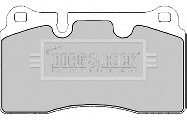BBP2175 BORG & BECK Комплект тормозных колодок, дисковый тормоз (фото 1)