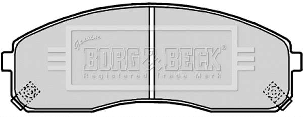 BBP2180 BORG & BECK Комплект тормозных колодок, дисковый тормоз (фото 1)