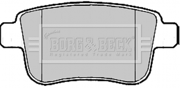 BBP2185 BORG & BECK Комплект тормозных колодок, дисковый тормоз (фото 1)