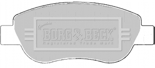 BBP2186 BORG & BECK Комплект тормозных колодок, дисковый тормоз (фото 1)