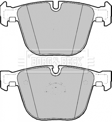 BBP2188 BORG & BECK Комплект тормозных колодок, дисковый тормоз (фото 1)