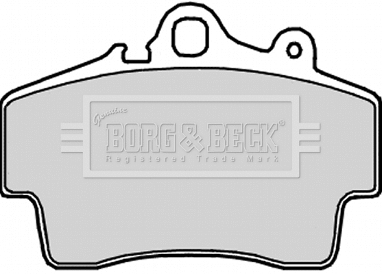 BBP2191 BORG & BECK Комплект тормозных колодок, дисковый тормоз (фото 1)
