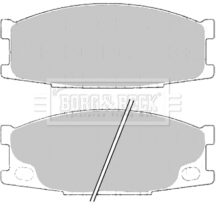 BBP2193 BORG & BECK Комплект тормозных колодок, дисковый тормоз (фото 1)