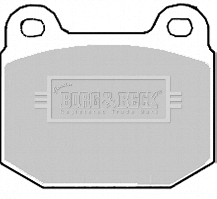 BBP2194 BORG & BECK Комплект тормозных колодок, дисковый тормоз (фото 1)