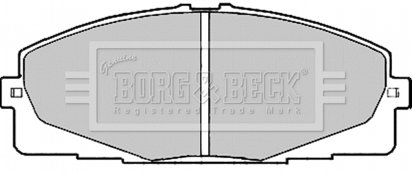 BBP2197 BORG & BECK Комплект тормозных колодок, дисковый тормоз (фото 1)