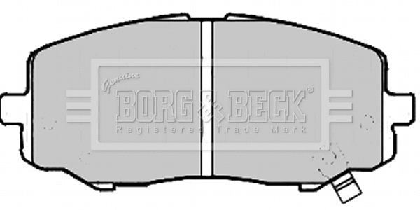 BBP2213 BORG & BECK Комплект тормозных колодок, дисковый тормоз (фото 1)