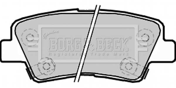 BBP2220 BORG & BECK Комплект тормозных колодок, дисковый тормоз (фото 1)