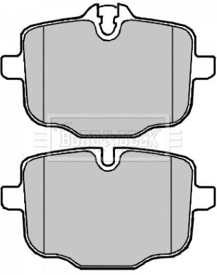 BBP2226 BORG & BECK Комплект тормозных колодок, дисковый тормоз (фото 1)