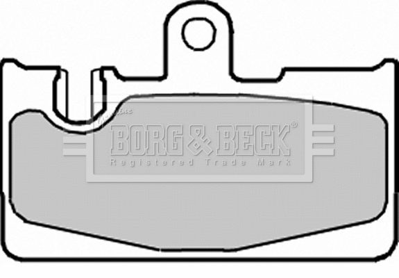 BBP2229 BORG & BECK Комплект тормозных колодок, дисковый тормоз (фото 1)