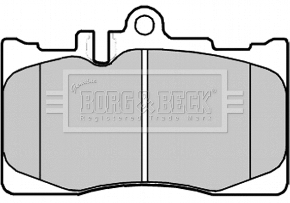 BBP2230 BORG & BECK Комплект тормозных колодок, дисковый тормоз (фото 1)