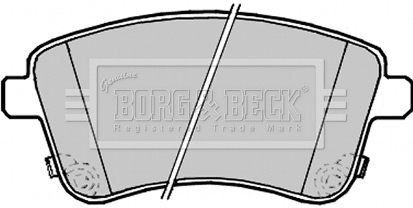 BBP2233 BORG & BECK Комплект тормозных колодок, дисковый тормоз (фото 1)