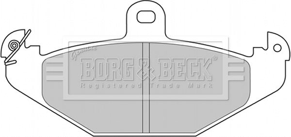 BBP2234 BORG & BECK Комплект тормозных колодок, дисковый тормоз (фото 1)