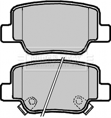 BBP2241 BORG & BECK Комплект тормозных колодок, дисковый тормоз (фото 1)