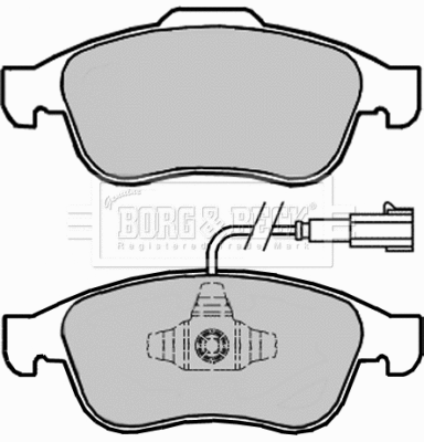 BBP2246 BORG & BECK Комплект тормозных колодок, дисковый тормоз (фото 1)
