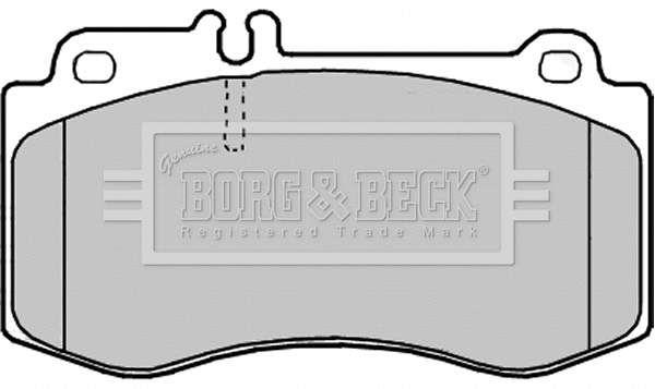 BBP2248 BORG & BECK Комплект тормозных колодок, дисковый тормоз (фото 1)