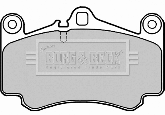 BBP2255 BORG & BECK Комплект тормозных колодок, дисковый тормоз (фото 1)