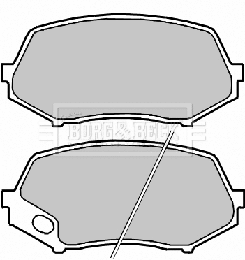 BBP2258 BORG & BECK Комплект тормозных колодок, дисковый тормоз (фото 1)