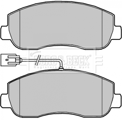 BBP2266 BORG & BECK Комплект тормозных колодок, дисковый тормоз (фото 1)