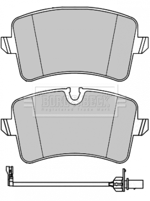 BBP2291 BORG & BECK Комплект тормозных колодок, дисковый тормоз (фото 1)