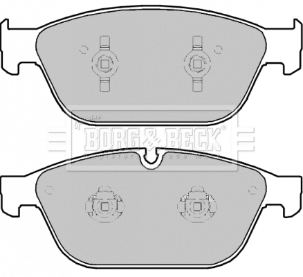 BBP2293 BORG & BECK Комплект тормозных колодок, дисковый тормоз (фото 1)