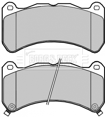 BBP2294 BORG & BECK Комплект тормозных колодок, дисковый тормоз (фото 1)