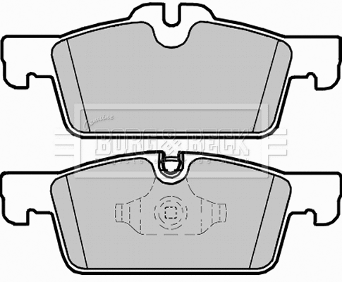 BBP2298 BORG & BECK Комплект тормозных колодок, дисковый тормоз (фото 1)