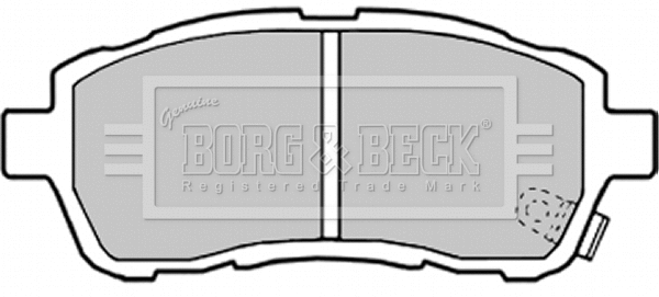 BBP2304 BORG & BECK Комплект тормозных колодок, дисковый тормоз (фото 1)
