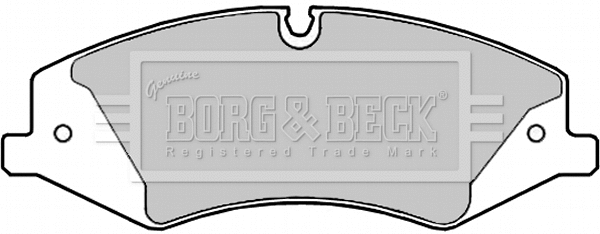 BBP2306 BORG & BECK Комплект тормозных колодок, дисковый тормоз (фото 1)
