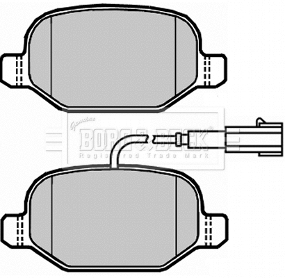 BBP2309 BORG & BECK Комплект тормозных колодок, дисковый тормоз (фото 1)