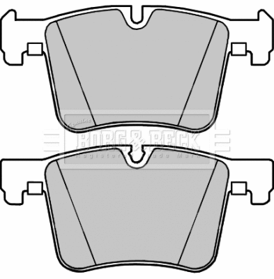 BBP2315 BORG & BECK Комплект тормозных колодок, дисковый тормоз (фото 1)