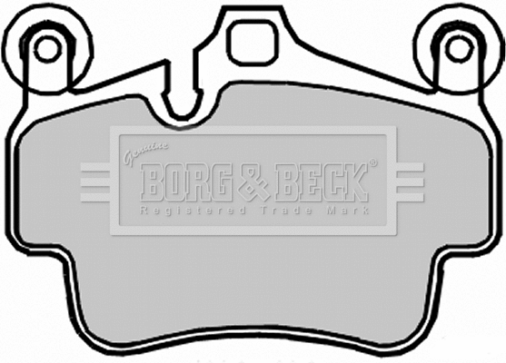 BBP2316 BORG & BECK Комплект тормозных колодок, дисковый тормоз (фото 1)