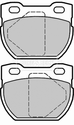 BBP2321 BORG & BECK Комплект тормозных колодок, дисковый тормоз (фото 1)