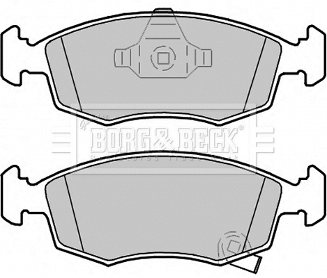 BBP2322 BORG & BECK Комплект тормозных колодок, дисковый тормоз (фото 1)