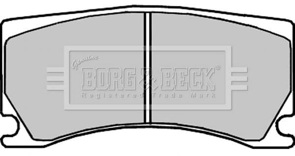 BBP2327 BORG & BECK Комплект тормозных колодок, дисковый тормоз (фото 1)