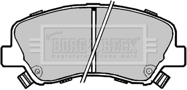 BBP2330 BORG & BECK Комплект тормозных колодок, дисковый тормоз (фото 1)