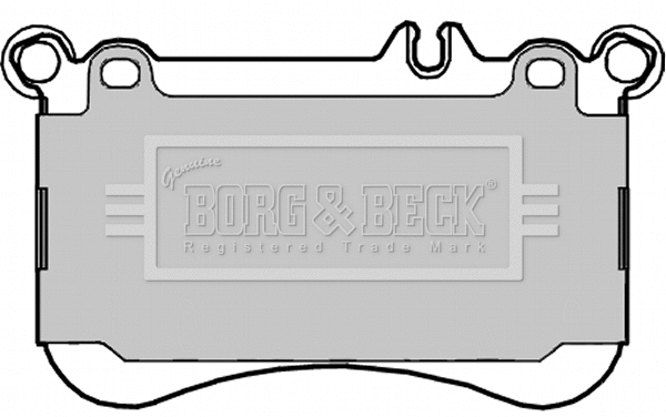 BBP2331 BORG & BECK Комплект тормозных колодок, дисковый тормоз (фото 1)