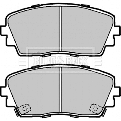 BBP2332 BORG & BECK Комплект тормозных колодок, дисковый тормоз (фото 1)