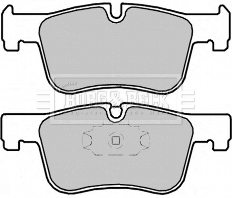 BBP2334 BORG & BECK Комплект тормозных колодок, дисковый тормоз (фото 1)
