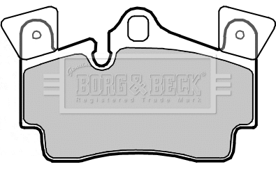 BBP2352 BORG & BECK Комплект тормозных колодок, дисковый тормоз (фото 1)