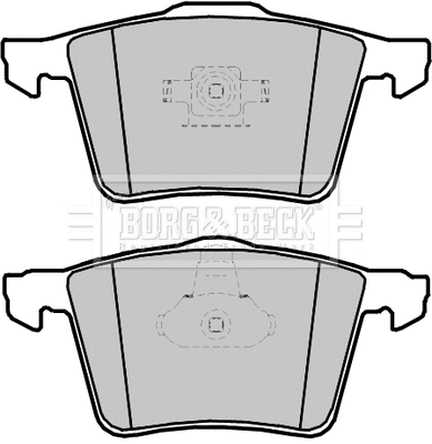 BBP2353 BORG & BECK Комплект тормозных колодок, дисковый тормоз (фото 1)