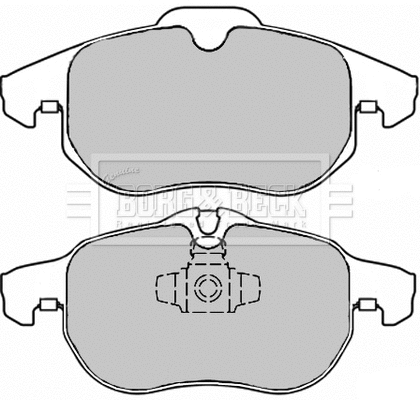 BBP2354 BORG & BECK Комплект тормозных колодок, дисковый тормоз (фото 1)