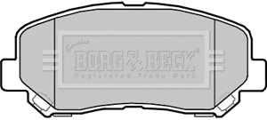 BBP2355 BORG & BECK Комплект тормозных колодок, дисковый тормоз (фото 1)
