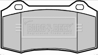 BBP2360 BORG & BECK Комплект тормозных колодок, дисковый тормоз (фото 1)