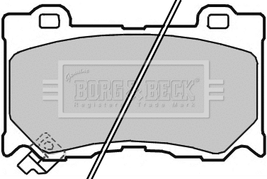 BBP2363 BORG & BECK Комплект тормозных колодок, дисковый тормоз (фото 1)