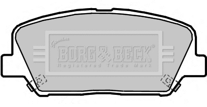 BBP2364 BORG & BECK Комплект тормозных колодок, дисковый тормоз (фото 1)