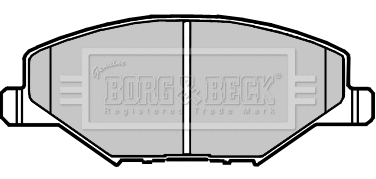 BBP2380 BORG & BECK Комплект тормозных колодок, дисковый тормоз (фото 1)