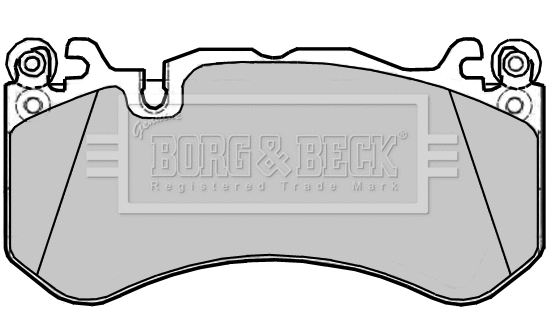 BBP2385 BORG & BECK Комплект тормозных колодок, дисковый тормоз (фото 1)
