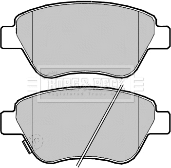 BBP2388 BORG & BECK Комплект тормозных колодок, дисковый тормоз (фото 1)